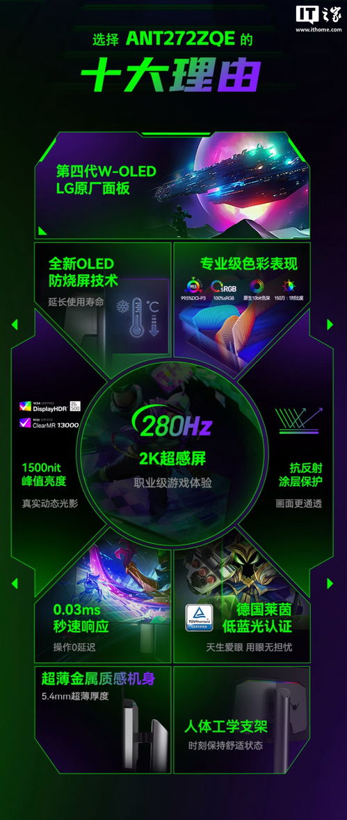 螞蟻電競(jìng)ant272zqe評(píng)測(cè) 2999元嘗鮮2K 280Hz OLED電競(jìng)屏